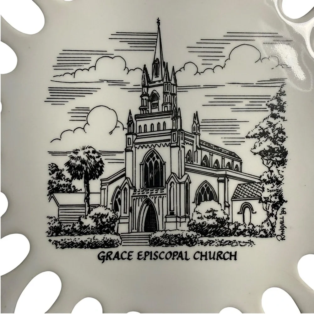Vintage Christmas in Charleston SC Churches Collector Plates Set of 5 China Hall